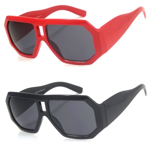 Retro Aviator Futuristic Sunglasses Robotic Wilcox - Picture 1 of 8